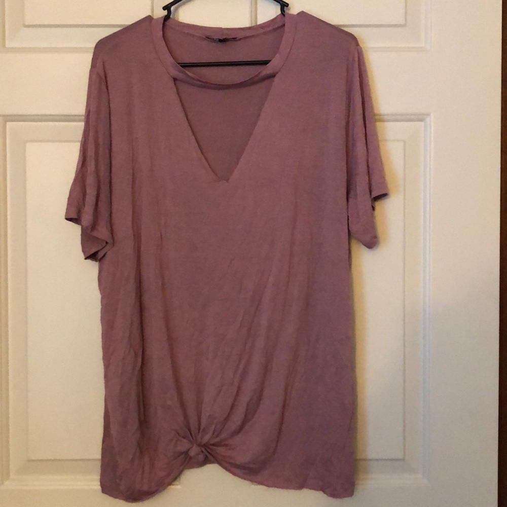 Charlotte Russe Tie Front TShirt